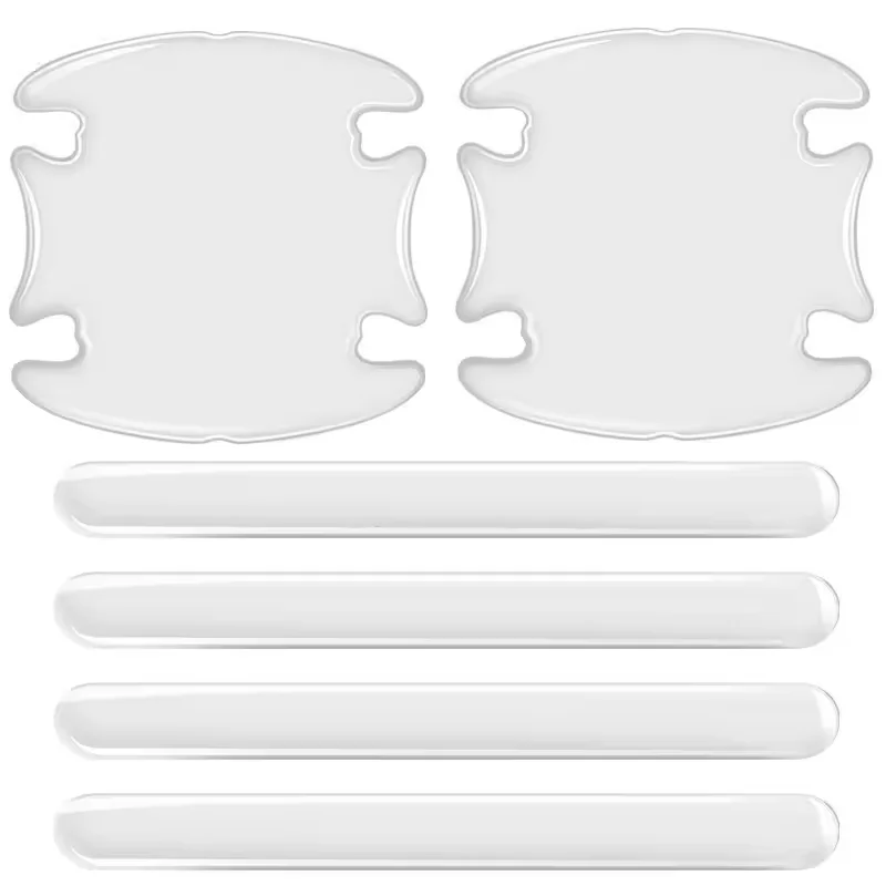 10 PCS Car Door Handle Scratch Protector Universal Waterproof Anti-Scratch Car Door Rear View Mirror Protector Accessories