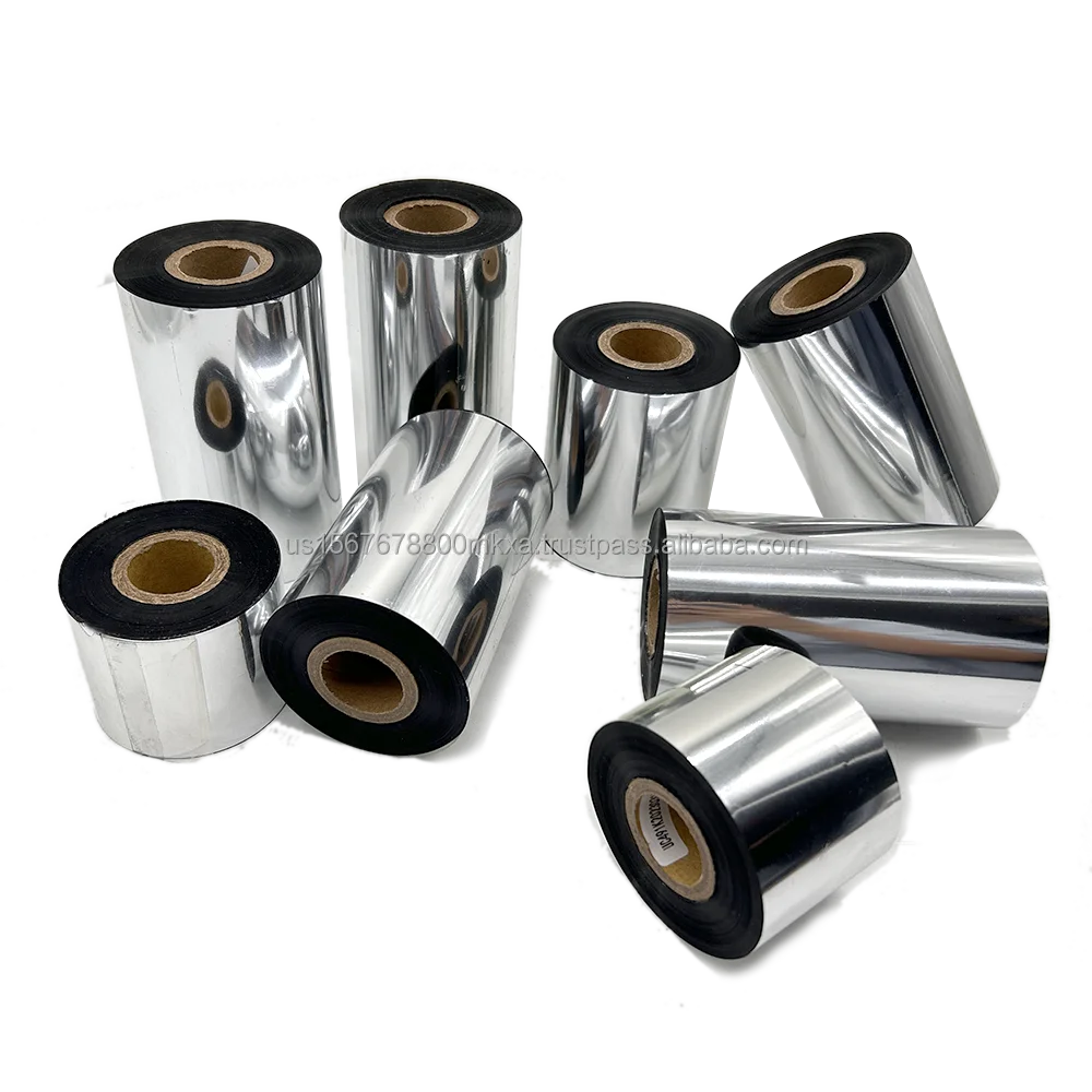 30mm*300m TTR black wax thermal transfer ribbon for price tag