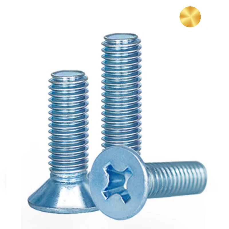 M2 M3 M4 M5 M6 C1022 10B21 Steel Zinc Plated Phillips Flat Head Machine Screw DIN965 GB818