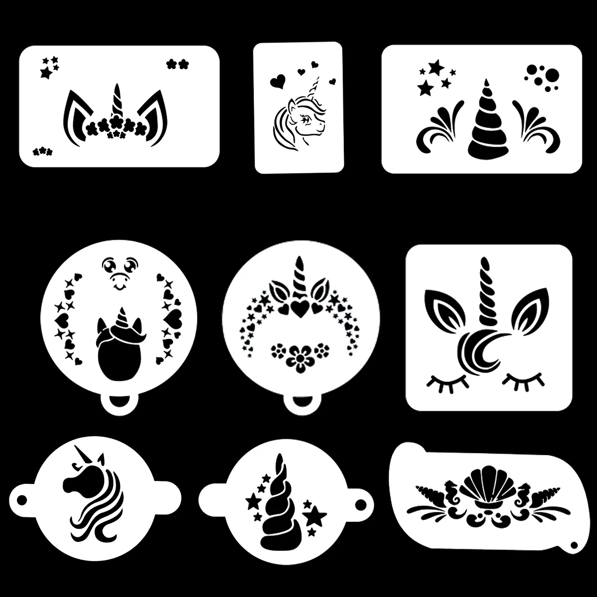 Tattoo Stencil Templates PET Face Paint Stencils Custom Stencil Sheets
