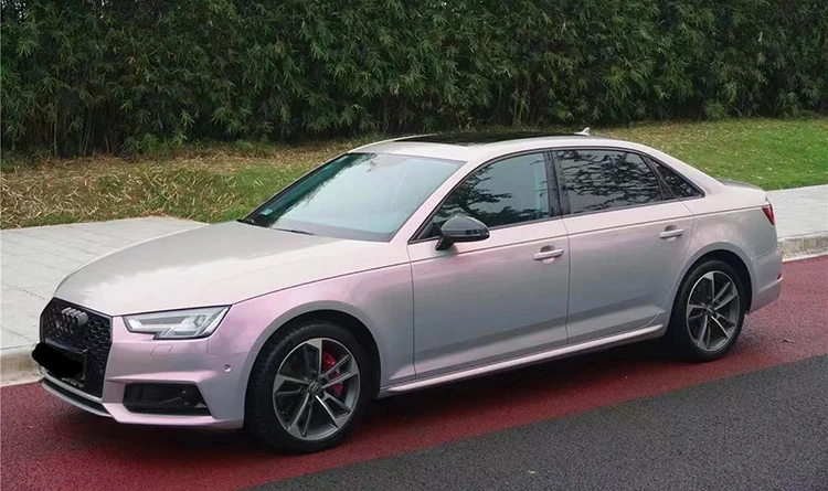 Multiple Colors 1.52x15m Roll PVC Self Adhesive Pvc Pearl Metal Grey Black Matte To Red Holographic Car Wrap Vinyl Film Sticker