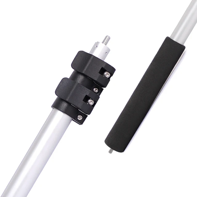 Aluminum Multi-purpose Customized Telescopic Clamp Lock Pole With EVA Handle