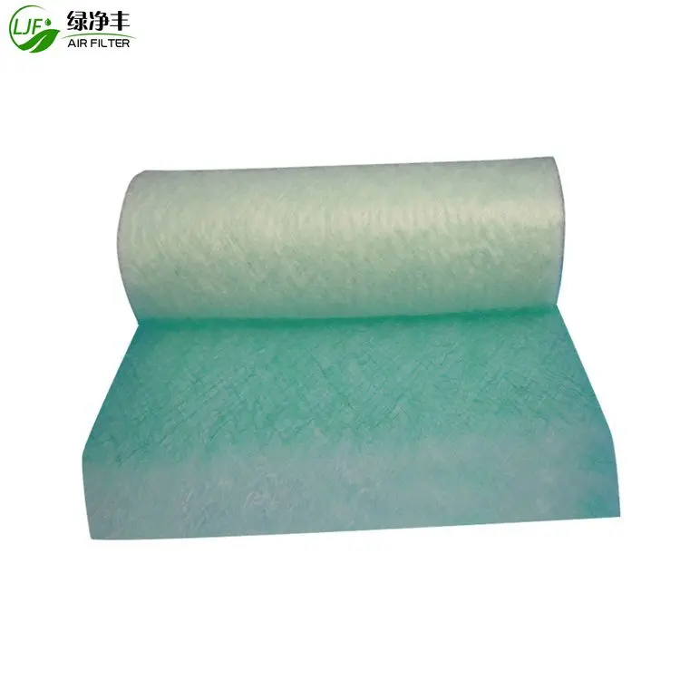 50mm 70mm Filter Arrestor Factory Manufacturing Air Material Clean Floor Fiberglass Spray Booth Filters Media For Painting Room