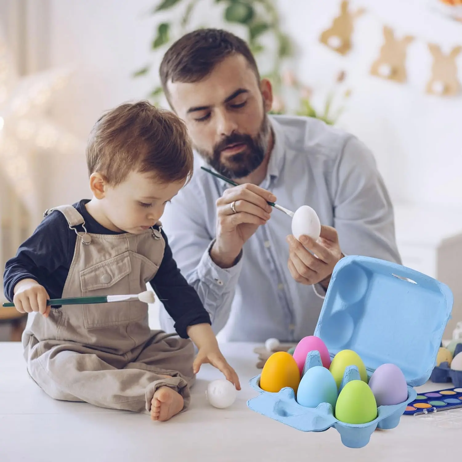 Wholesale Recycled color Cartons for Chicken Eggs toys Easter egg 6 cells paper egg tray carton for sale