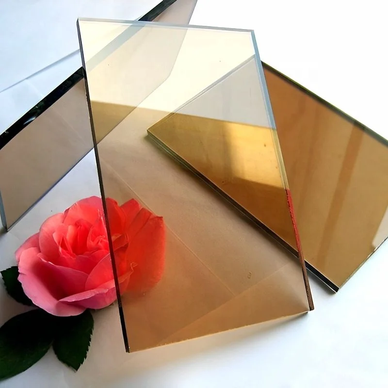 Glass factory gray bronze single 6mm reflective glass for window