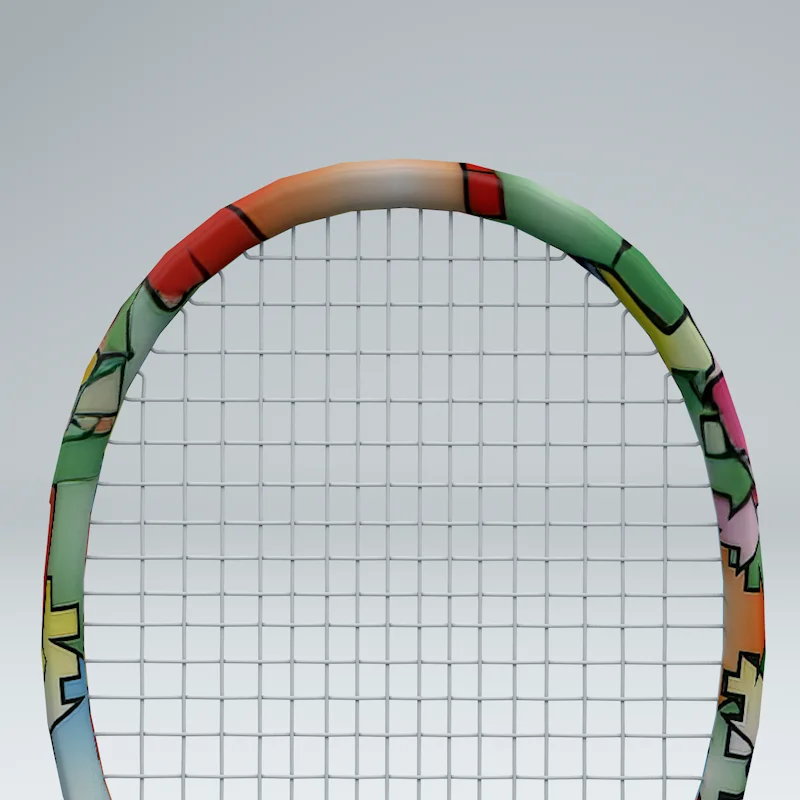 digitally enhanced colorful puzzle trainer carbon fiber professional occasion lightweight tournament 27inch oem tennis racket
