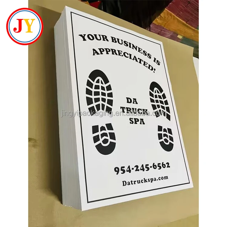 White Car Paper Floor Mats Automotive Temporary Protector 1000Pcs Vehicles Disposable Floor Pads Detailing Detail Wash