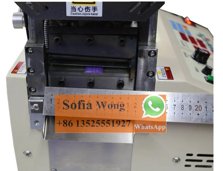 automatic webbing ribbon pvc paper tube leather hole perforating punching cutting machine