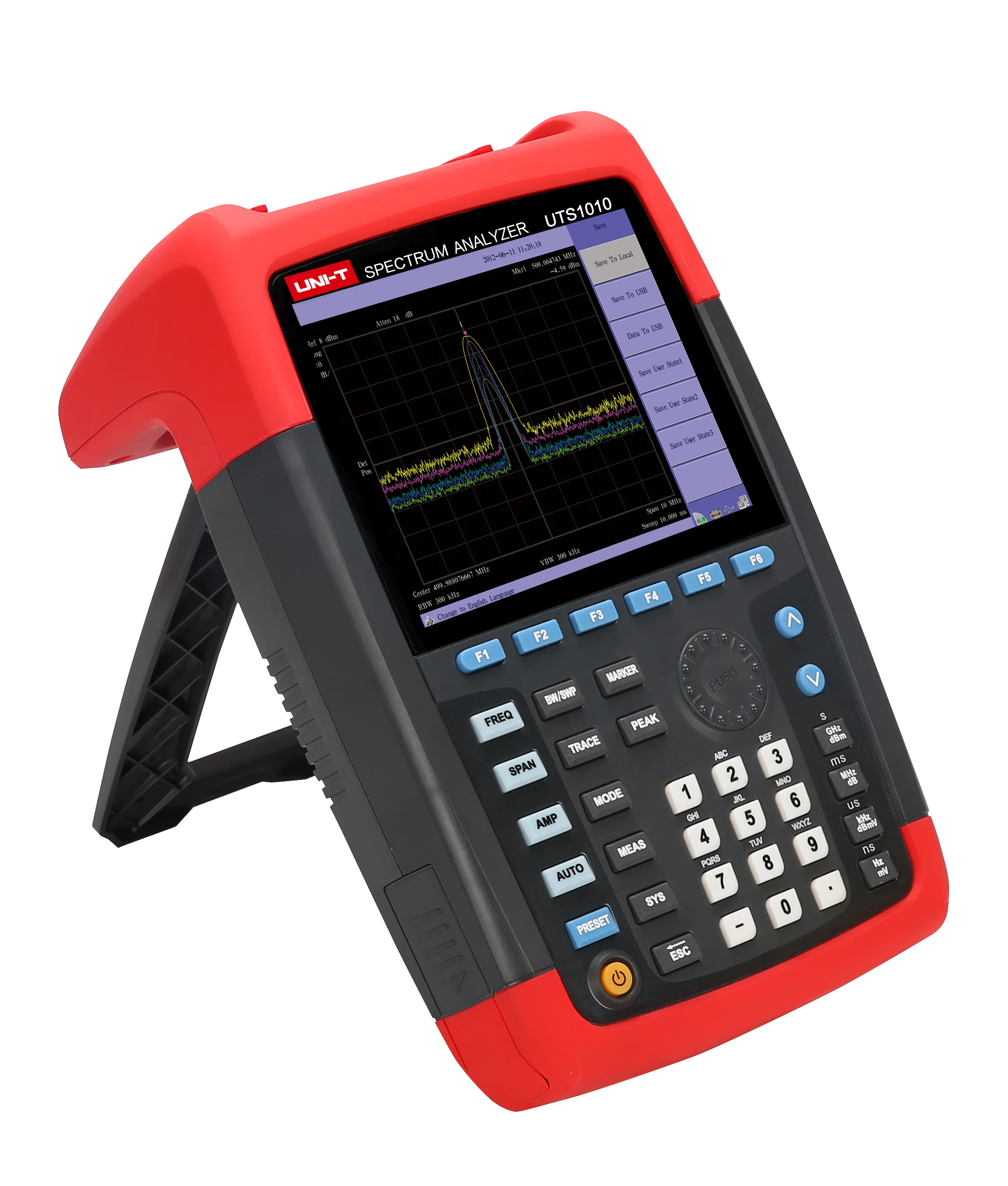 Sale promotion UNI-T UTS1010 Handheld Spectrum Analyzer; 9kHz to 2GHz Spectrum Analyzer, 1Hz Resolution, USB Communication