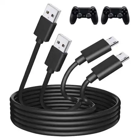 PS4 Controller Charger Cable 1m 2m 3m Fast Charging Micro USB 2.0  Data Sync Cord for Playstation 4 /PS4 Slim/Pro /Xbox One S/X