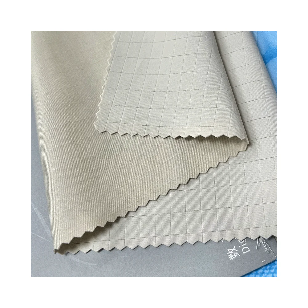 High quality 210gsm 63% nylon 37% spandex Suitable for fitness yoga sportswear four sides stretch checkered nylon fabric