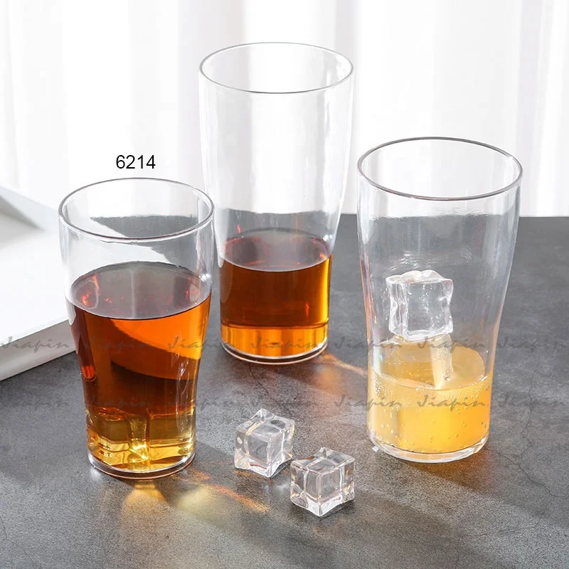 Plastic beer glass polycarbonate beer mug water cup juice tumbler