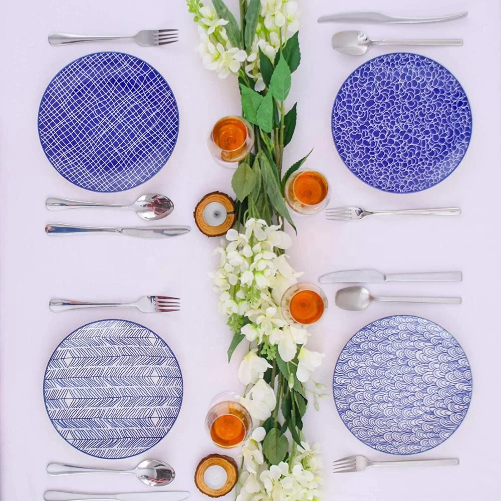 wholesale porcelain dinner plates with pad printing