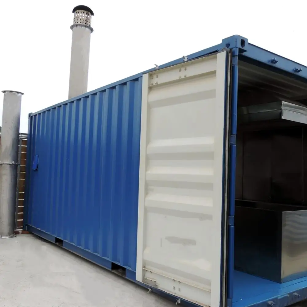 2021 г., передвижной сжигатель крематорий для человеческой кремации на грузовом контейнере, крематория, отрицательное давление CE