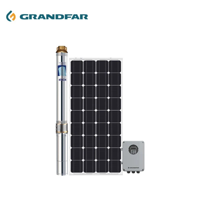 Grandfar 4SSD 0.8hp 0.6kw семейные дома dc48v ирригационный Солнечный водяной насос высокого