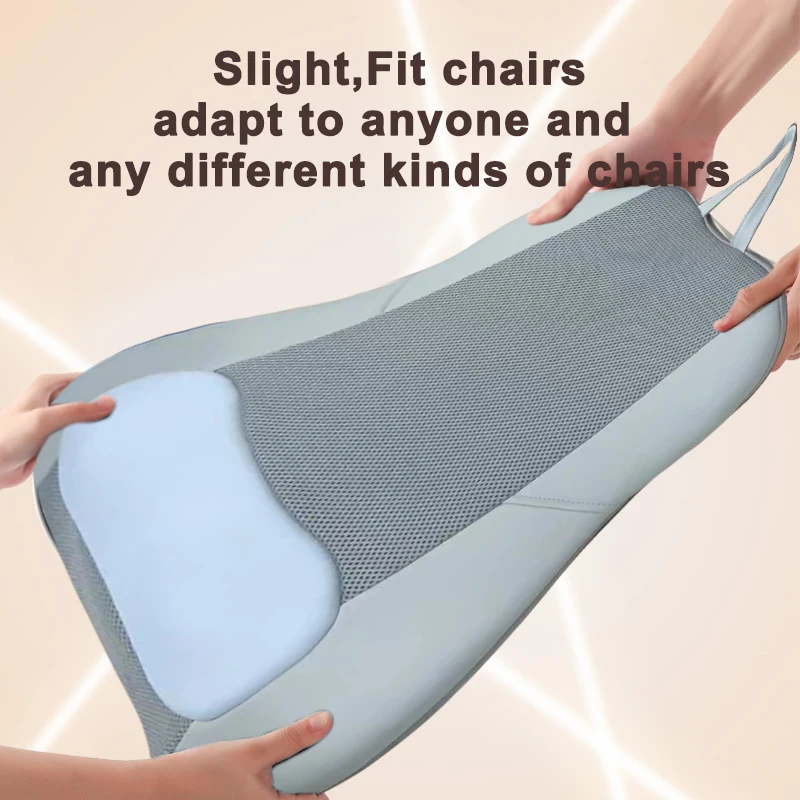 Shiatsu Neck Back Massage Cushion with Heat Cool Features Electric Vibration for Home Car Chair Seat Auto Relaxation Product