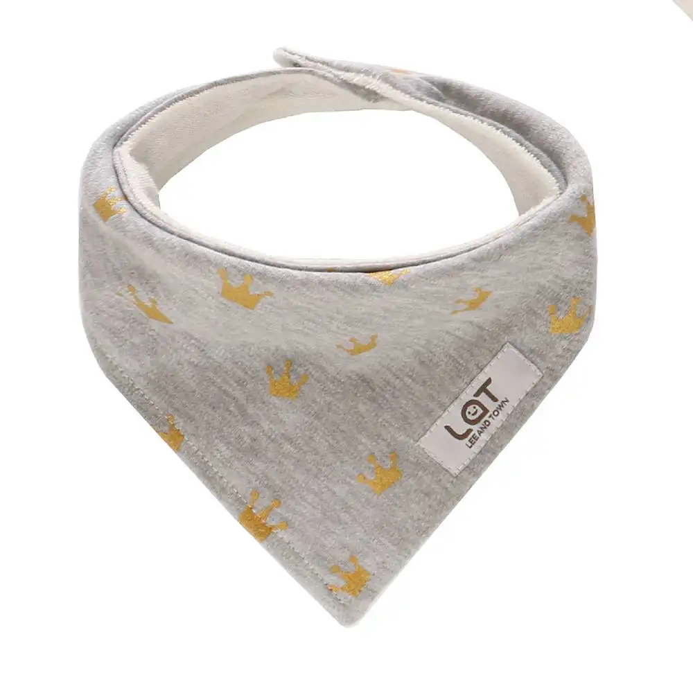 High Quality Baby Bibs Cotton Newborn Snap Button Adjustable Soft Bandana bib Infants & Toddlers Feeding Bibs