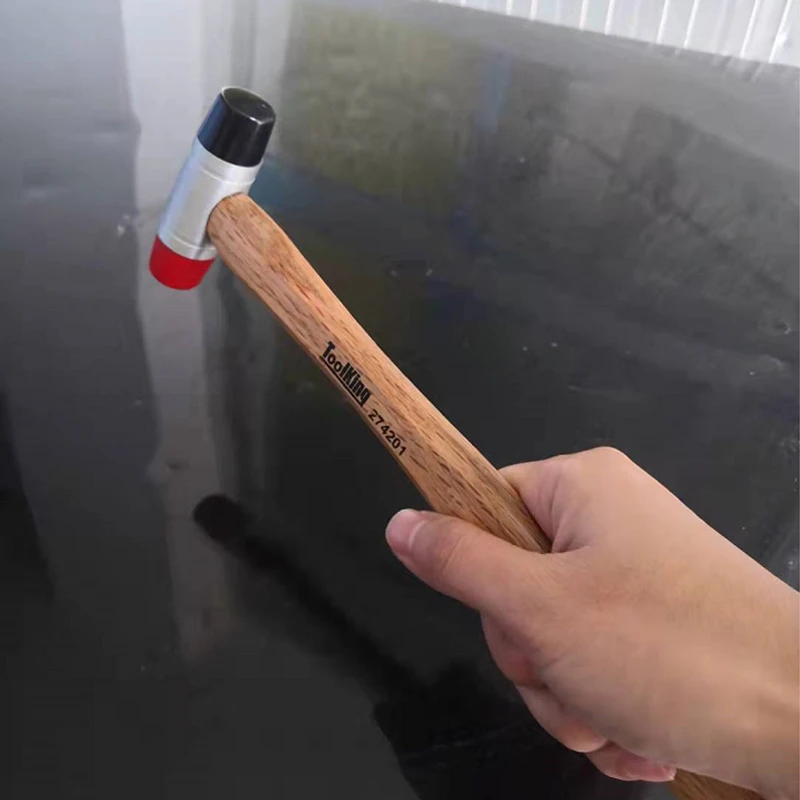 Деревянный и мягкий наконечник, молоток для ремонта автомобильных вмятин, резиновый молоток для удаления вмятин