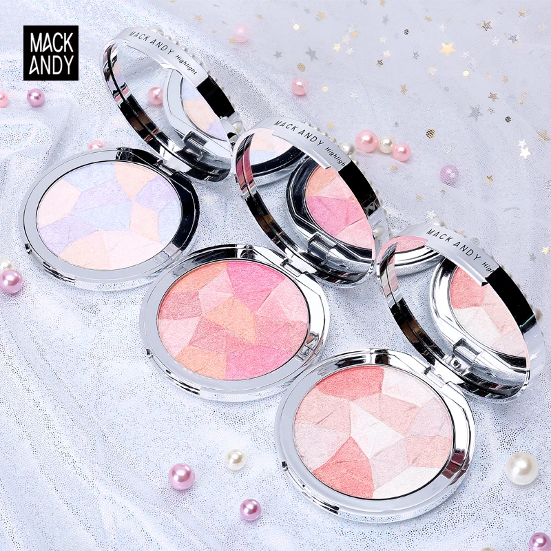 Highlighter Palette Makeup Powder Blusher Face Bronzer Brightener Contouring Shimmer Body Base Face Glow Cosmetics