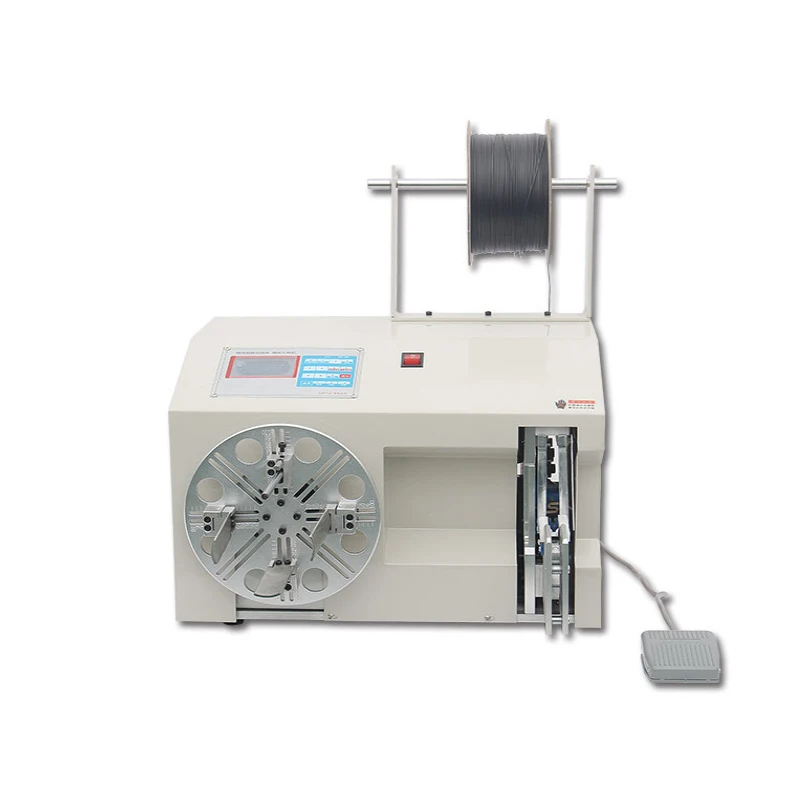 Автоматическая вязальная проволока обвязывающая машина провод питания USB кабель для передачи данных для намотки галстуком-бабочкой обмотки машина для намотки кабеля и обвязывающая машина