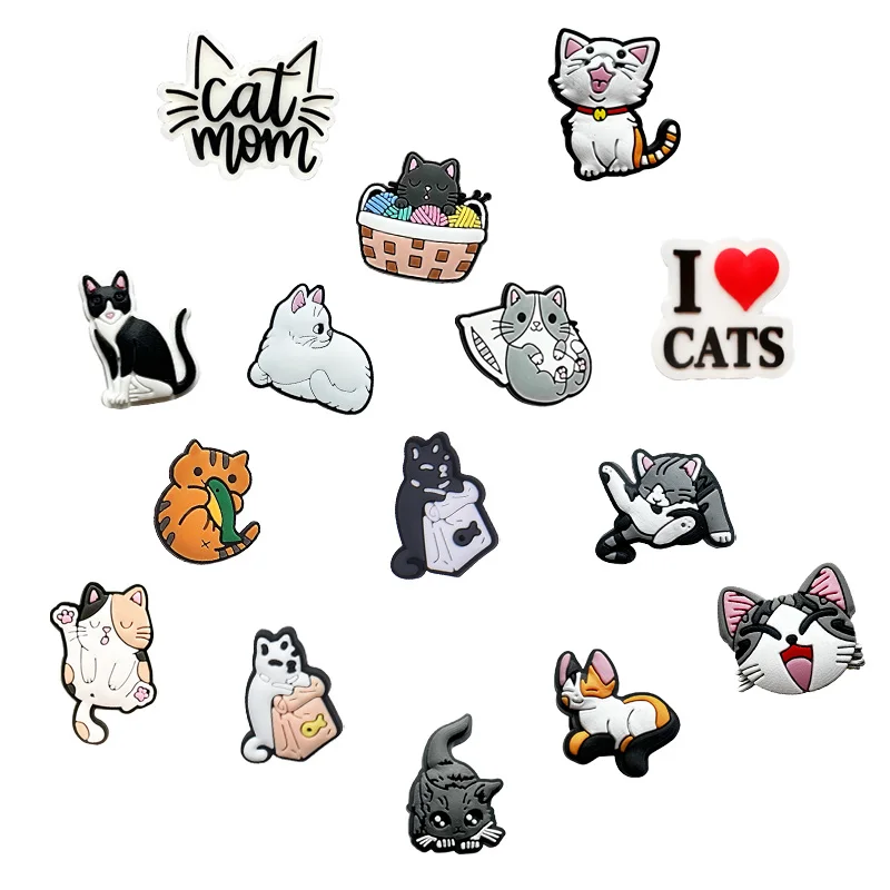 Good Quality Lovely Cute Cat Shoe Accessories Logo Women Shoe Accessories Luxury Pet Shoes Charms