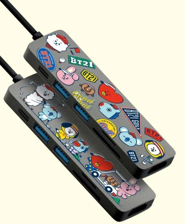 BT21 docking station TYPE-C extender BT21 case notebook universal six-in-one split line card reader converter