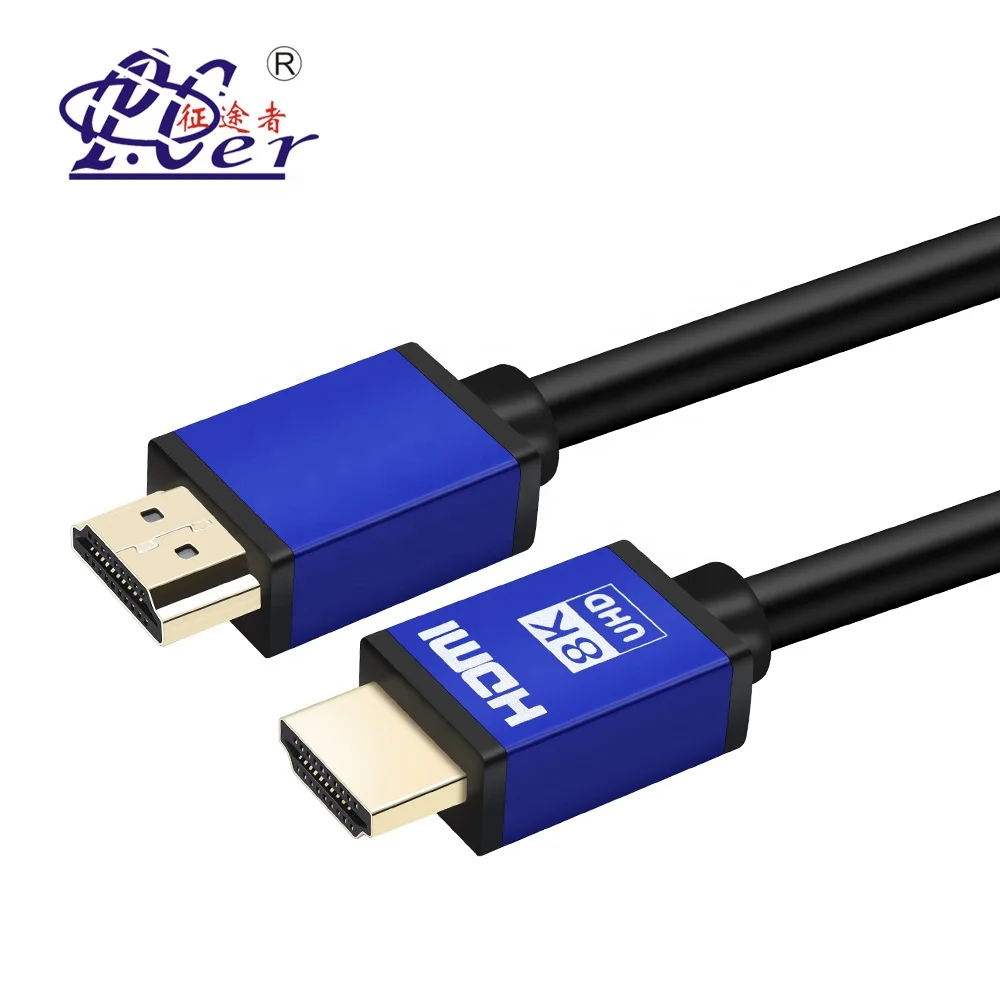  Высокоскоростной позолоченный штекер-штекер 48 Гбит/с 3D 60 Гц HDMI-HDMI кабель 8K для HDTV 1 5 м 3 8 к 2