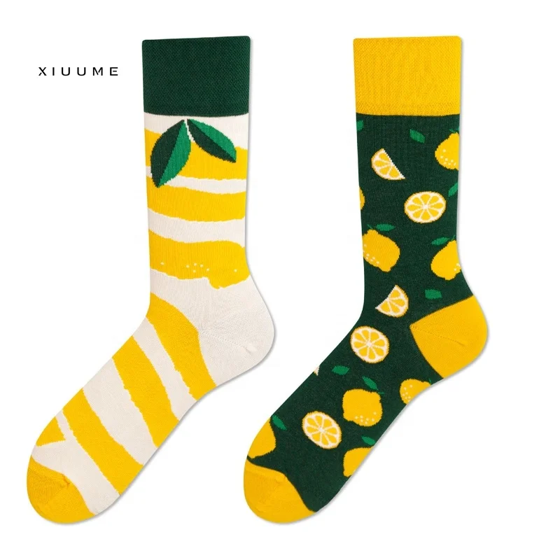 
2019 New Halloween Christmas orignal Flamingo happy fashion funny AB young boy tube socks 