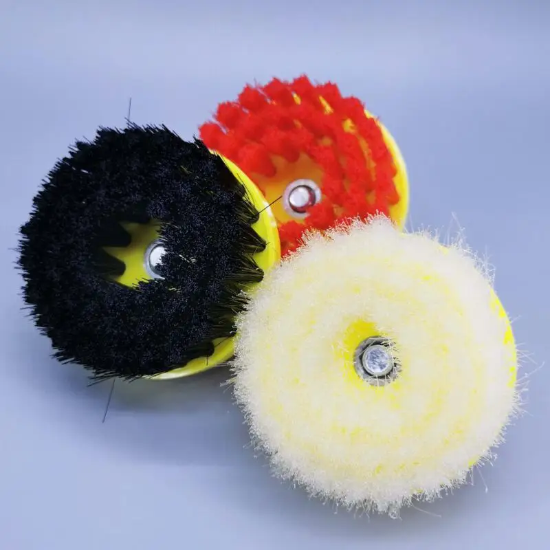 Hot Selling Black Bristle 150mm OD Electric Power Floor Carpet Cleaning Brush