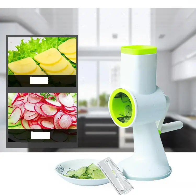 Wholesale Rotary Handheld Vegetable Slicer Cheese Grater food chopper rotary vegetable cutter