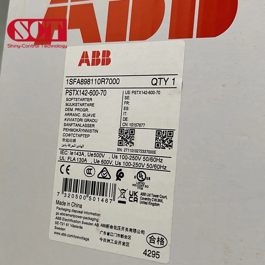 Original Official Agent ABB Inverter 380-480V 7.5KW Frequency Converter ACS580-01-018A-4 Frequency Inverter 60hz to 50hz
