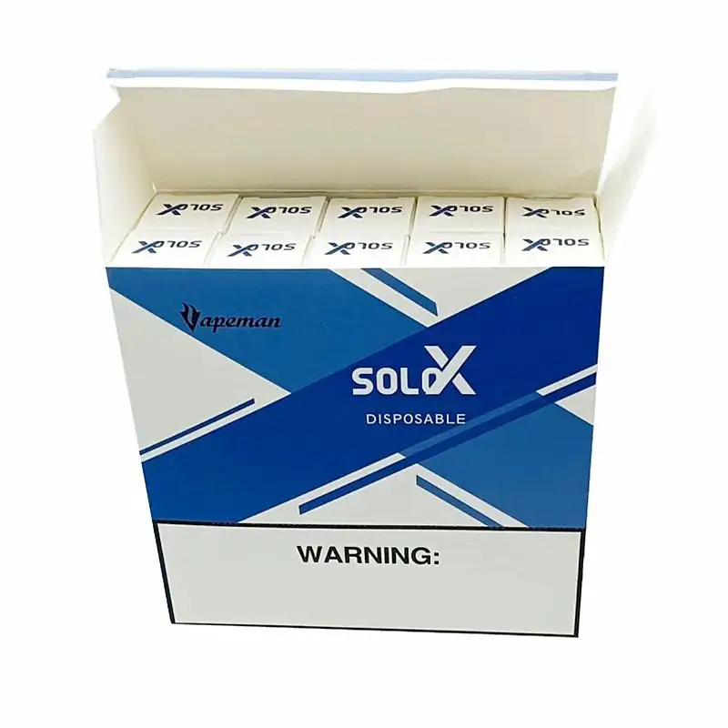 AU Uk 100% Original Vapeman 28 flavors solo x 1500 times pod kit packaging