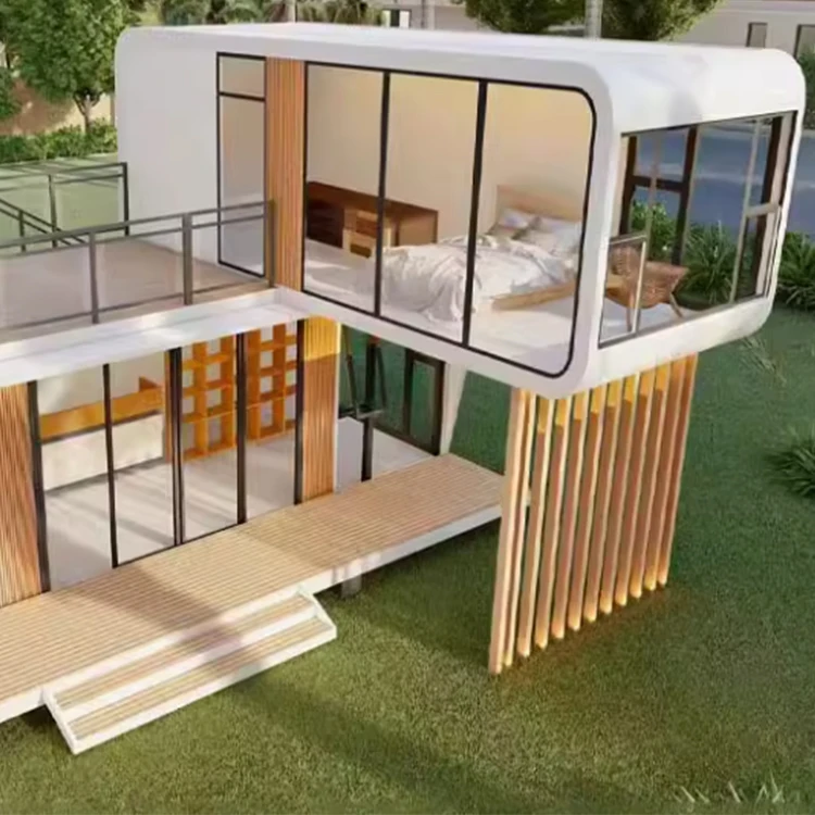 Multi-Function Scenarios House Modern Design Customized Color Pod Homes Apple Cabin Beautiful Houses