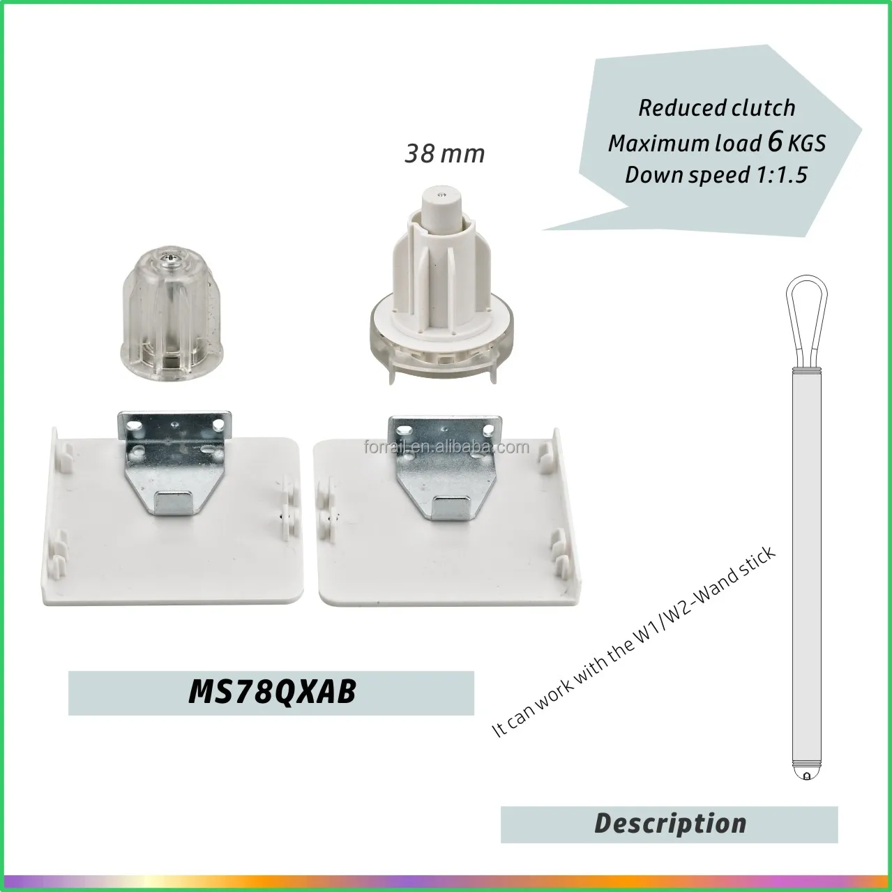Wholesale square cassette for Zebra roller blinds & forrail blinds