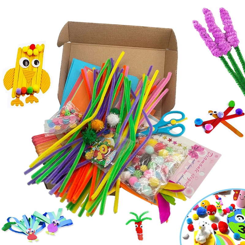 Arts, Crafts  & DIY Toys Creative Products Pipe Cleaners Craft Kit for Kids DIY