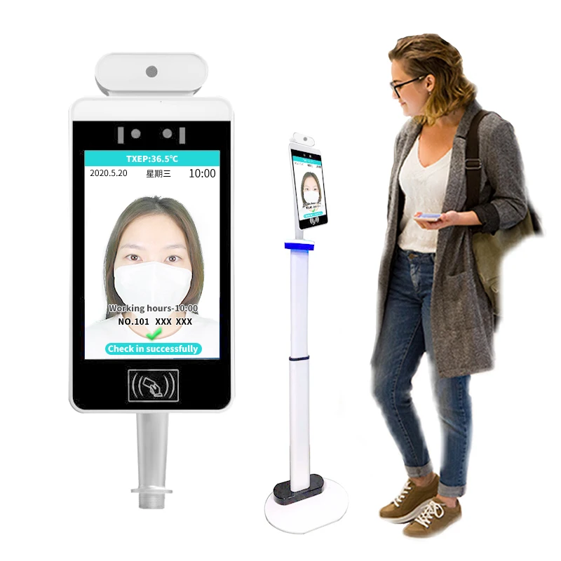 Камера Безопасности толпы Тепловизионная ai биометрическое распознавание лица контроль доступа, распознавание лица