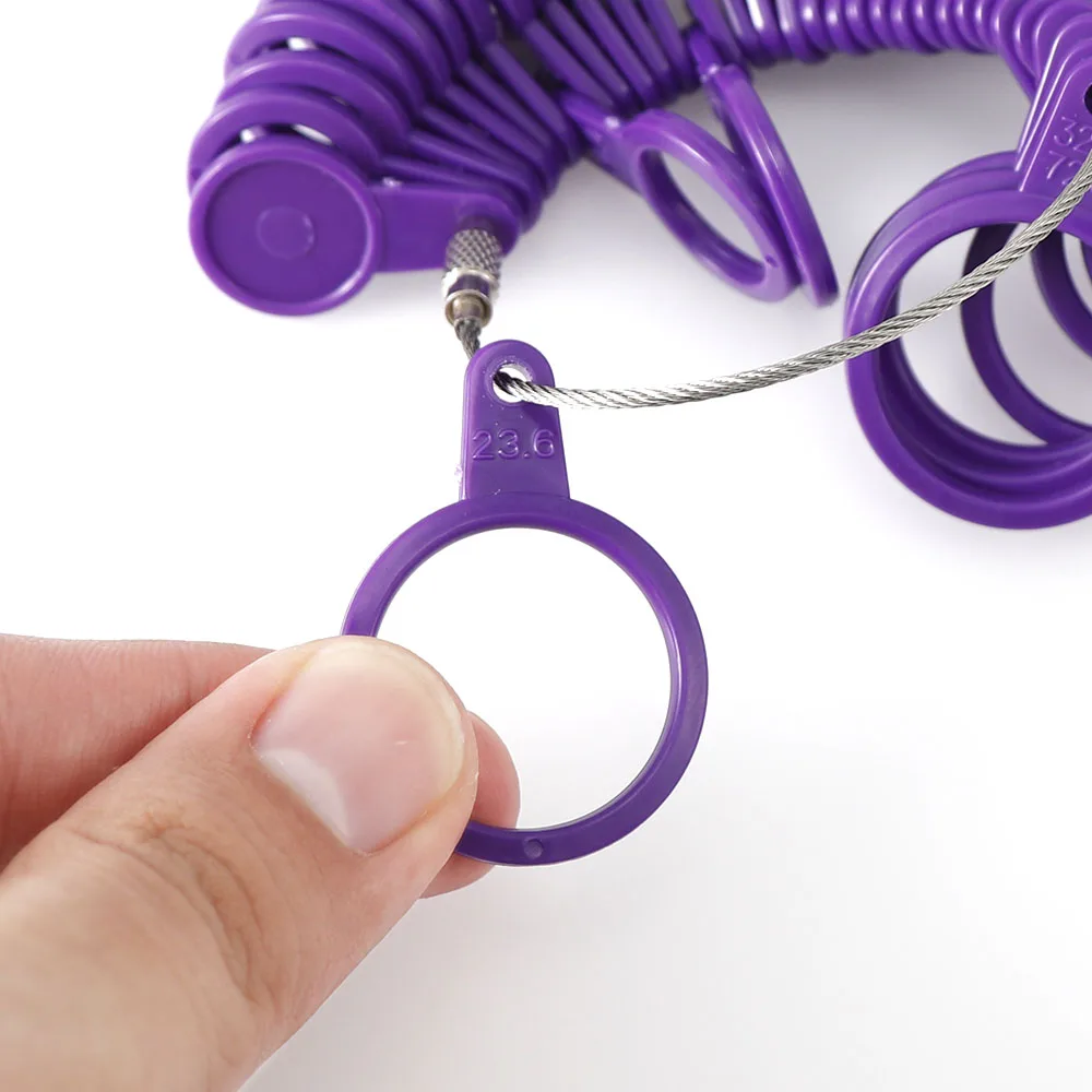 Ring Sizer Tool Set Aluminum Ring Mandrel and Finger Gauges US UK Ring Sizer Measuring Tool For Jewelry Tools