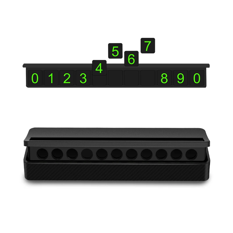 3R Privacy Protection  Car Styling Temporary Parking Mobile Number Display Card