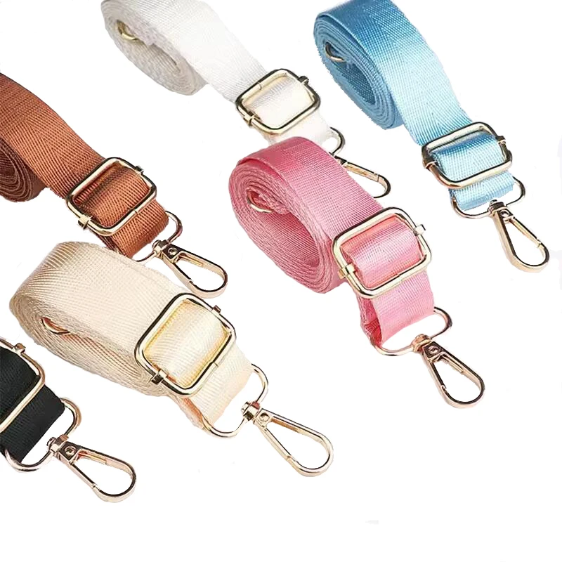 Custom Adjustable Nylon Woven Wide 2.5 cm 1 inch Handbag Handle Shoulder Crossbody Canvas Belt Bag Strap