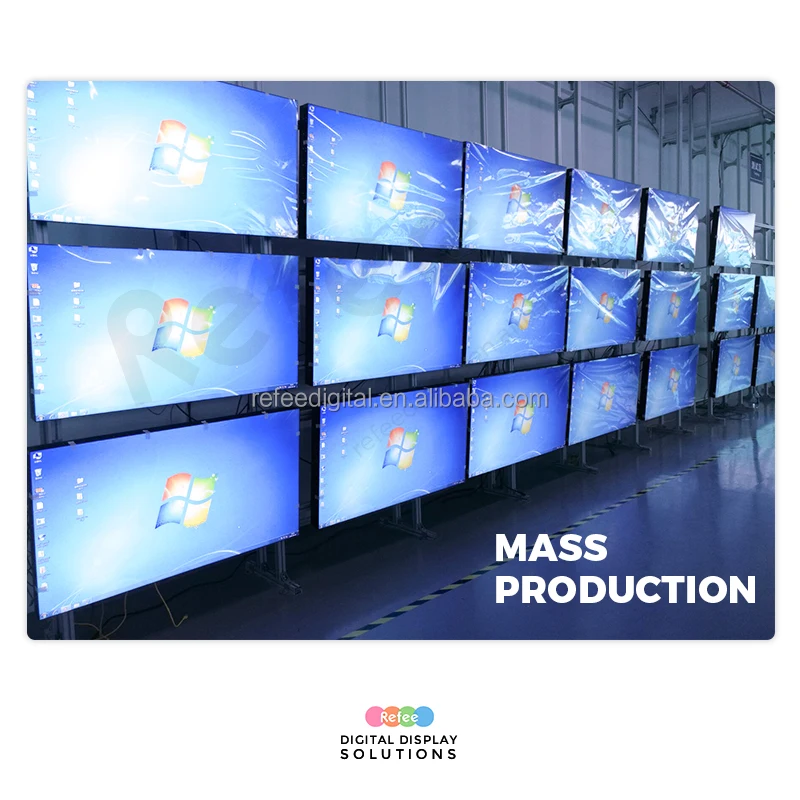 Indoor video wall monitor advertising display narrow bezel 2K 4K HD 2x3 3x3 panels mulit splicing screens Lcd Video Wall