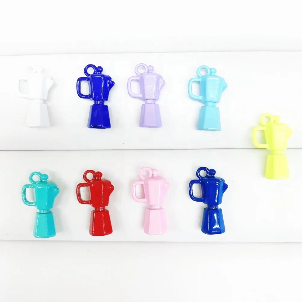 YJ-CZP365 latest unique design DIY bracelet earring necklace jewelry pendants fashion copper enamel plated trophy charm pendant