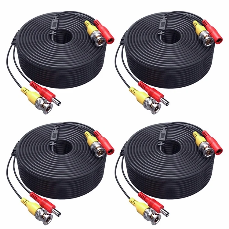 30m BNC Cable BNC + DC Connector Copper Core CCTV Accessries for Analog AHD Security Surveillance Camera DVR connector cable