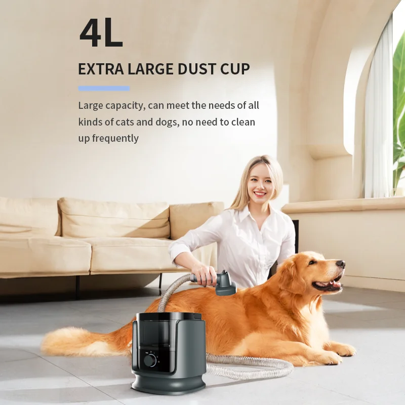 Wholesale Price 5 in 1 Pet Cleaning Grooming Products Dog Cat Vacuum Cleaner Portable Pet Hair Vacuum Grooming Kit for Dog Cat