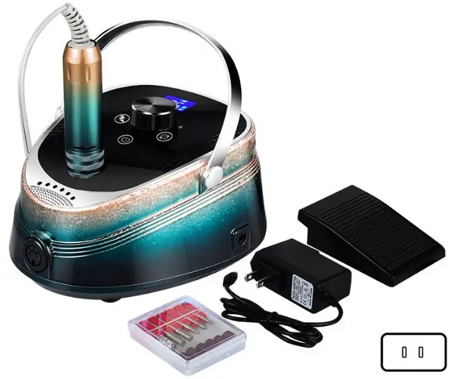 2021 Top Quality 35000rpm Electric Automatic Manicure And Pedicure Machine Acrylic Salon Nail Drill Bits Set