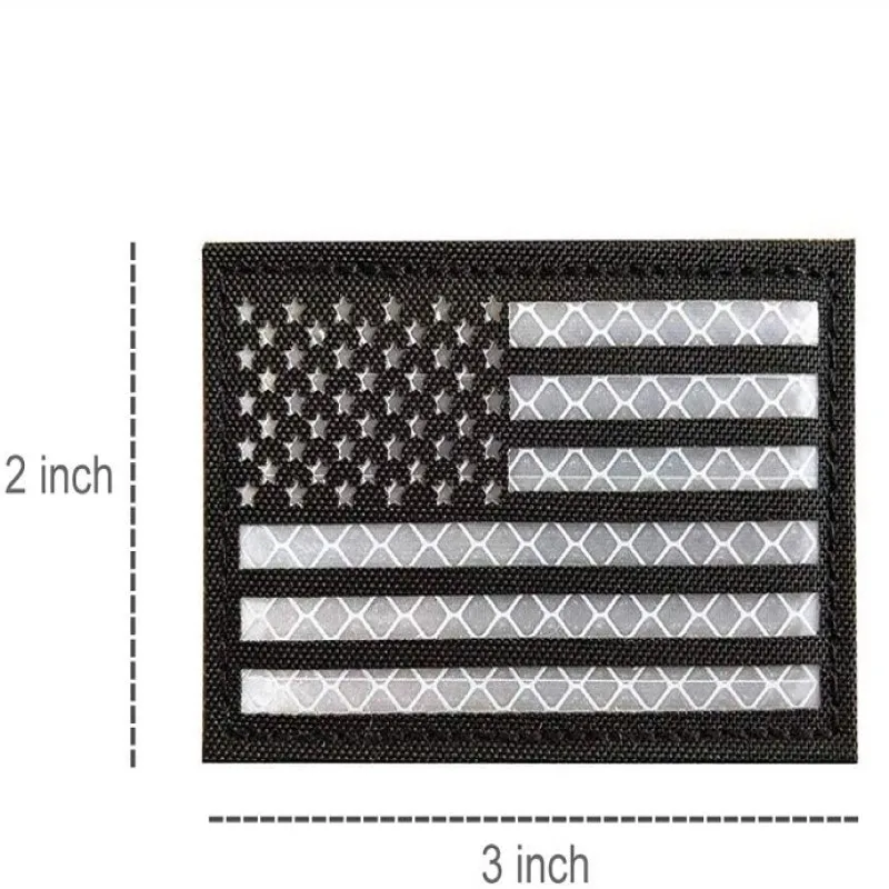 high visibility customized reflective material logo iron on elastic stretch reflective patch