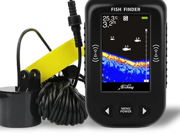 Promotional Portable Depth Sonar Fish Finder Display Fish Detector Wired Underwater High-definition Color Screen Fishing Device