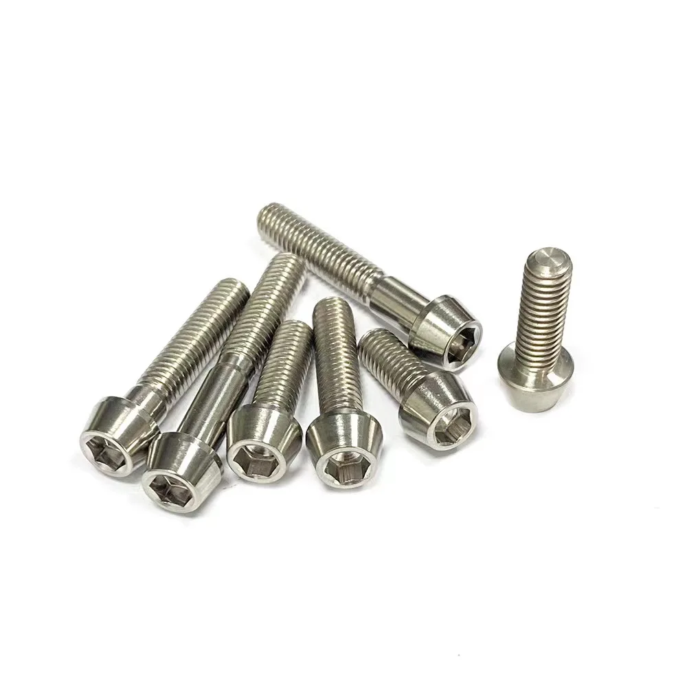 High Quality  Lightweight Gr5. Titanium M5x20mm stem bolts Titanium Steering Wheel Screws Bicycle Fixed Screws