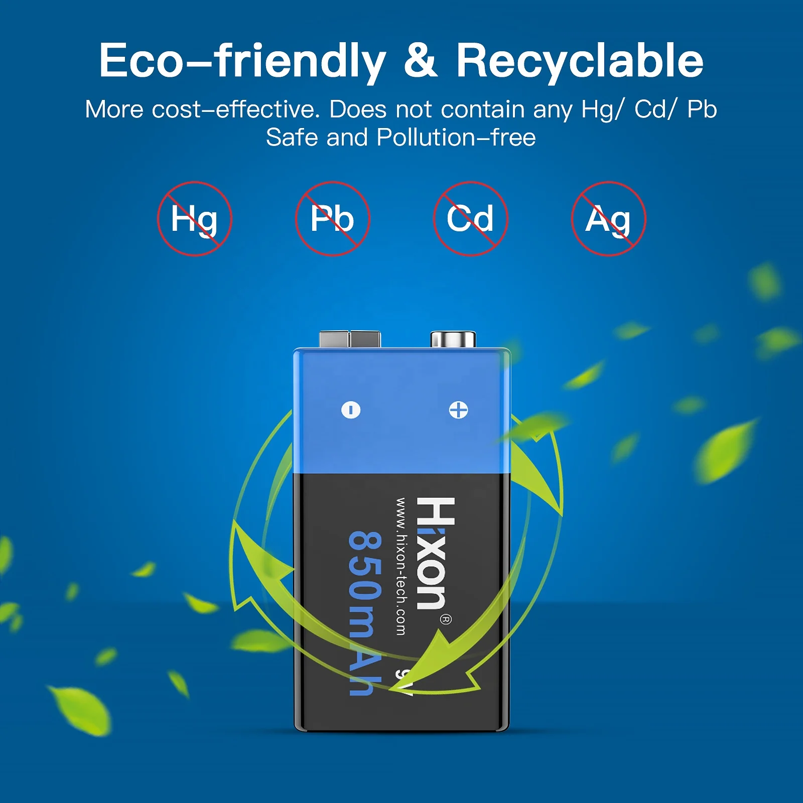 Fast charge 9V Lithium Battery Rechargeable Battery size 6f22  high capacity 850mAh 4 pcs batteries kit