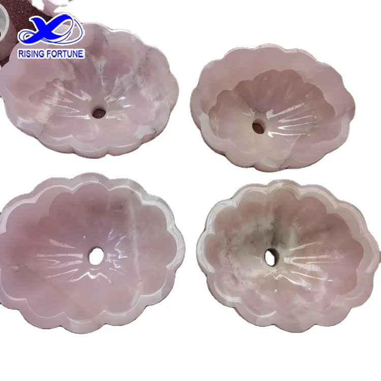 Unique queen pink onyx bathroom sink