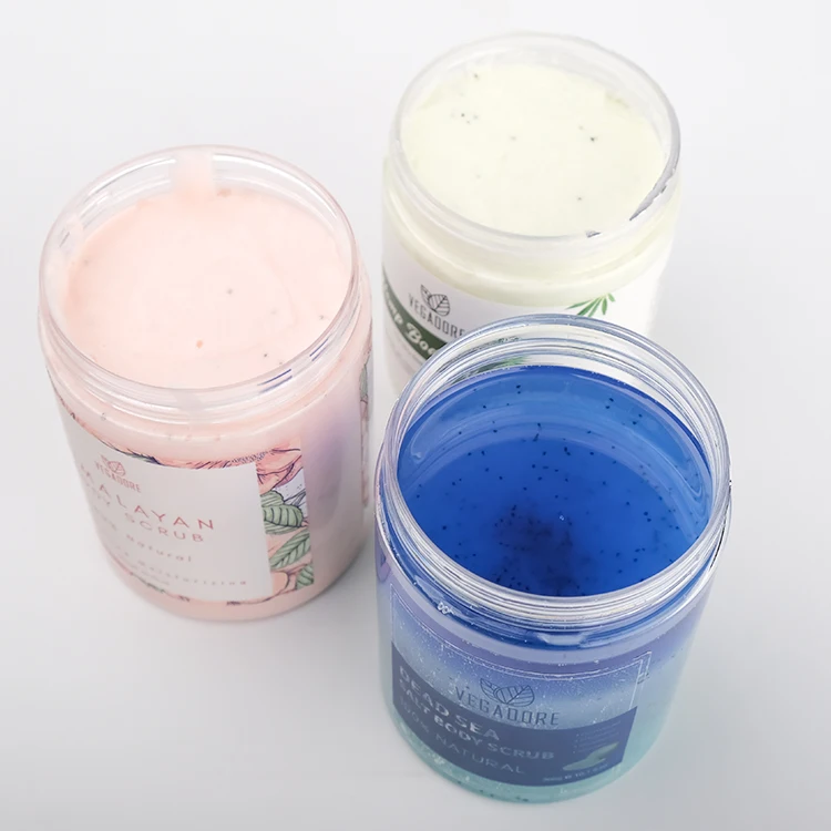 Фирменный натуральный органический Отшелушивающий Увлажняющий скраб для тела из Веганской конопли для спа